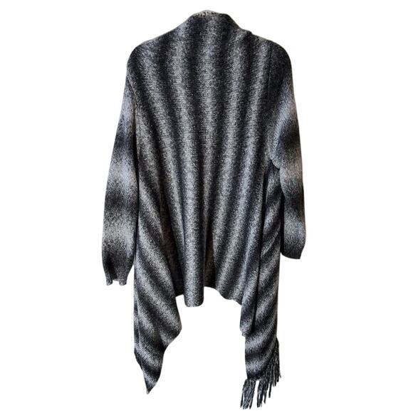 New fringed boho striped jacket plus size 2X - Picture 2 of 4